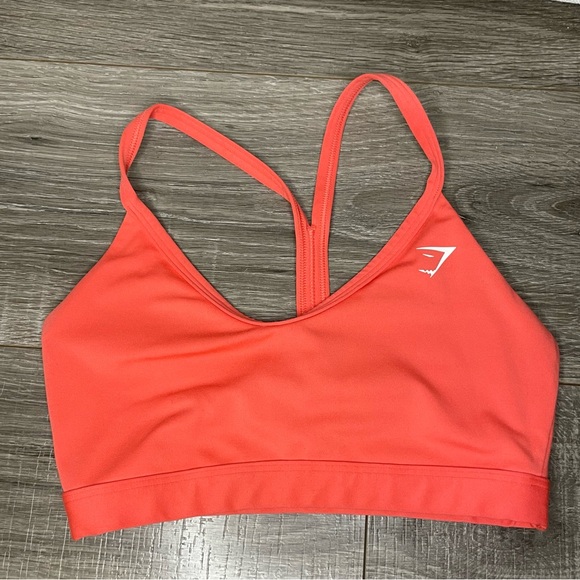 2 Gymshark Blue & Blue V Neck Sports Bras XS - Picture 3 of 4
